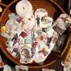 45 pcs Vintage material stickers pack decorative collage background paper material stickers Scrapbooking accessories