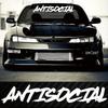 "Antisocial"Stickerscoolfashion Stickers With High Quality Sticker For Cars Trucks Motorcycles Laptops!