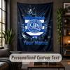 Personalisierte Wandtapisserie, Queens Park Rangers FC Benutzerdefinierter Text, Weiche Stoff-Wandkunst für die Innendekoration