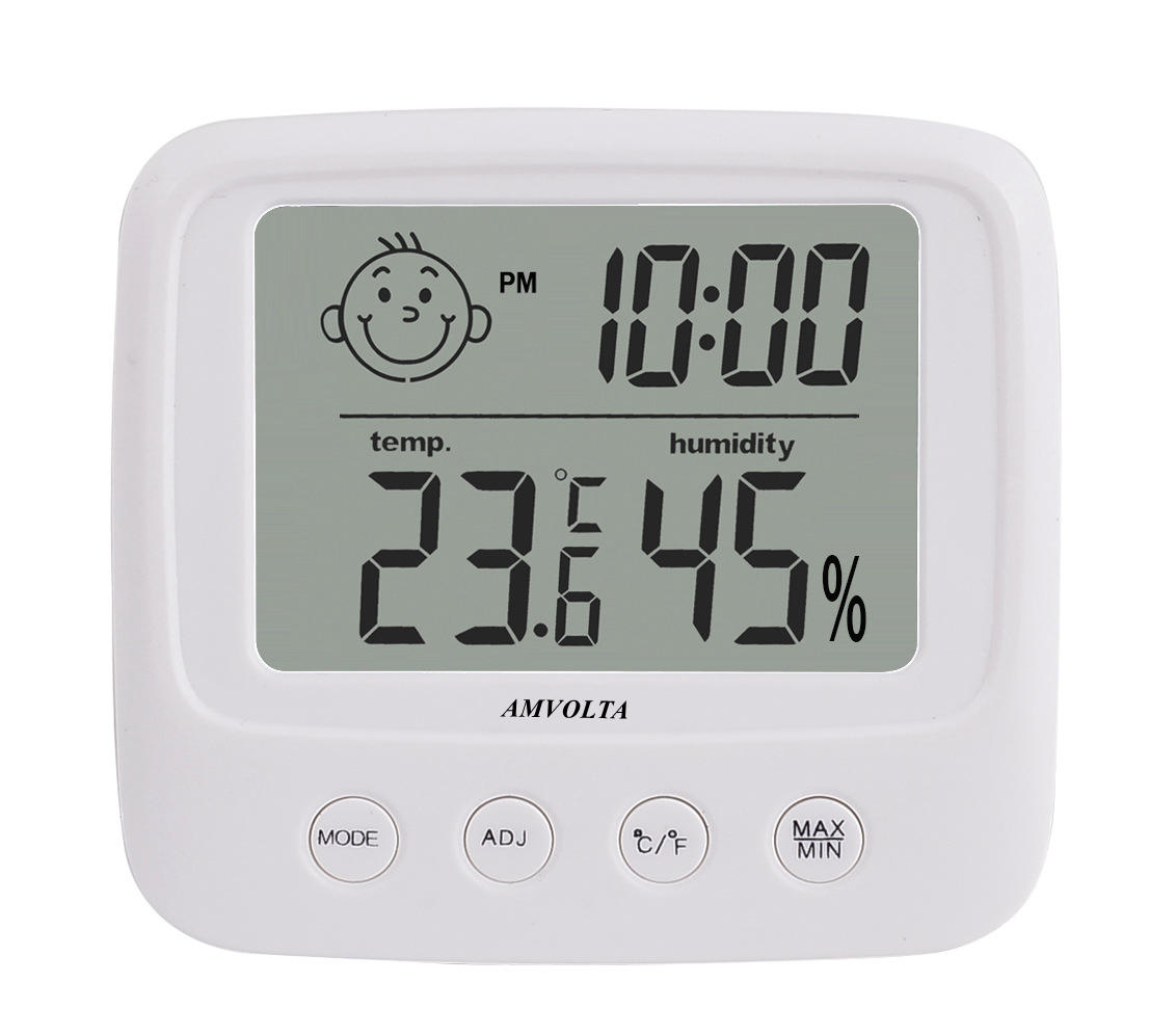 Lcd Digital Temperature Humidity Meter Backlight Home Indoor Electronic Hygrometer Thermometer Weather Station Baby Room No backlight
