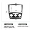 Double Din for SKODA Octavia 2008-2013 Manual AC Audio Fascia Stereo Radio GPS DVD Panel Dash Mount Installation Trim Kit Frame