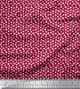 Soimoi Japan Crepe Satin Fabric Clover Leaves Small Print Fabric by Metre 42 Inch