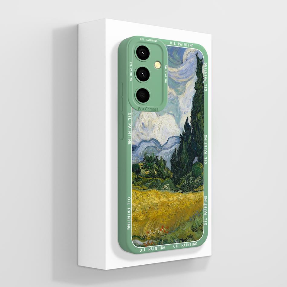 For Samsung A35 5G Case Cute Funda For Galaxy A 35 Phone Back Cover Soft Liquid Silicone Camera Protection Shockproof Bumper