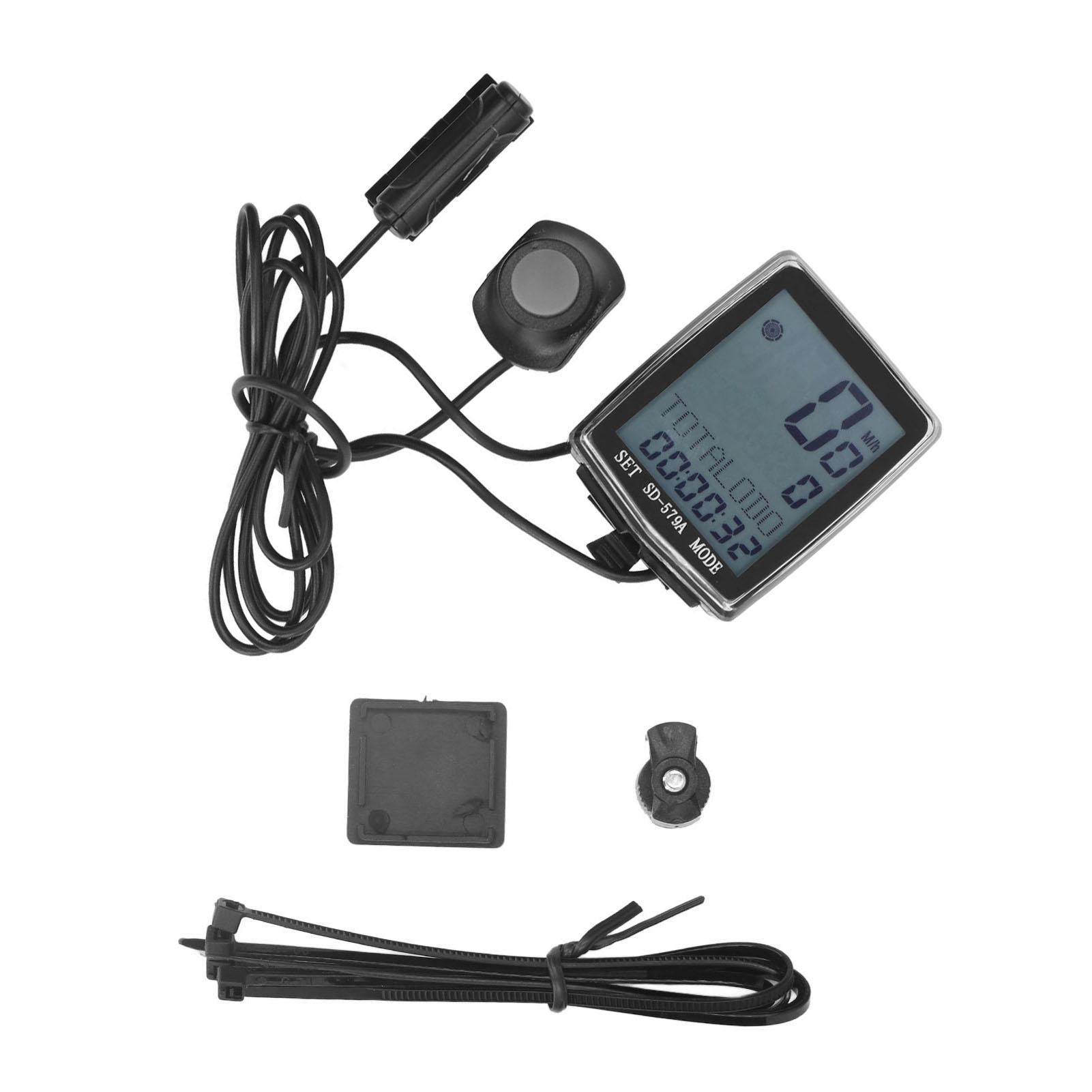 

Велокомпьютер проводной водонепроницаемый одометр спидометр для велосипеда с дисплеем с подсветкой