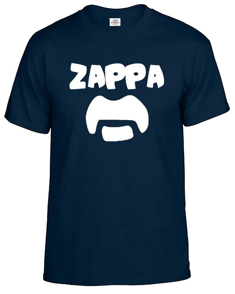 Frank Zappa t-shirt heren snor vintage 70s 80s 90s band stijf rock tee top