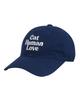 HUMAN N CAT Cat Human Love Cotton Ball Cap [Navy]