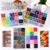 15-Kleur Hars Platte Bodem Boor, Kleur Ab Boor, Gemengde Kleur Acryl Boor, Handgemaakte Diy Sticker Boor, Grote Transparante Diamant Sieraden Set.