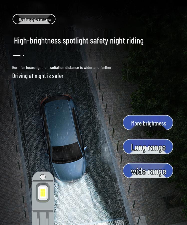 X9B Super Bright High Power Waterproof Car LED Headlight - High Beam Spotlight