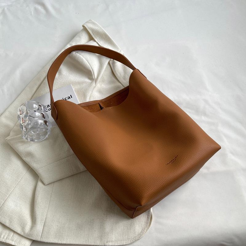 Women's Large Capacity Retro Tote Bag - 2023 Spring/Summer Korean Style Shoulder Bag