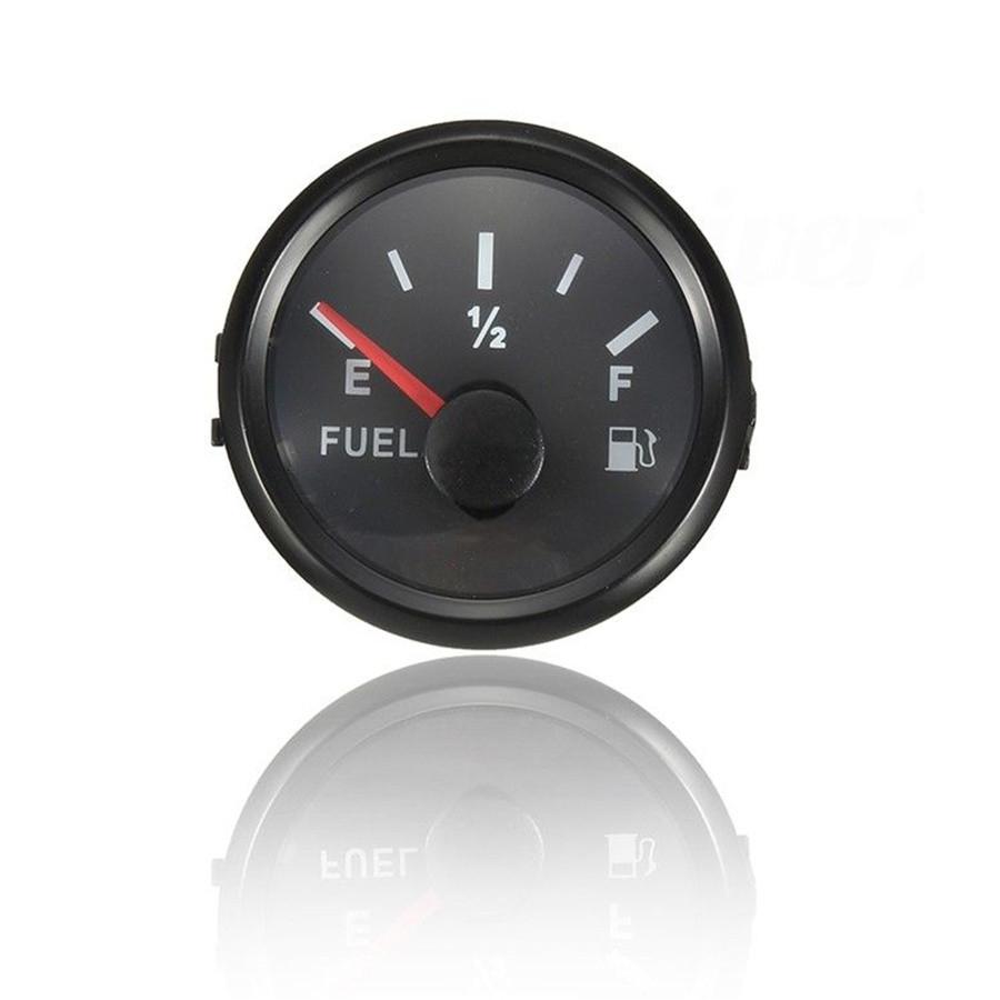 0-190 Ohms Universal 52mm Boat Fuel Level Gauge Marine Yacht Trim Tank Indicator