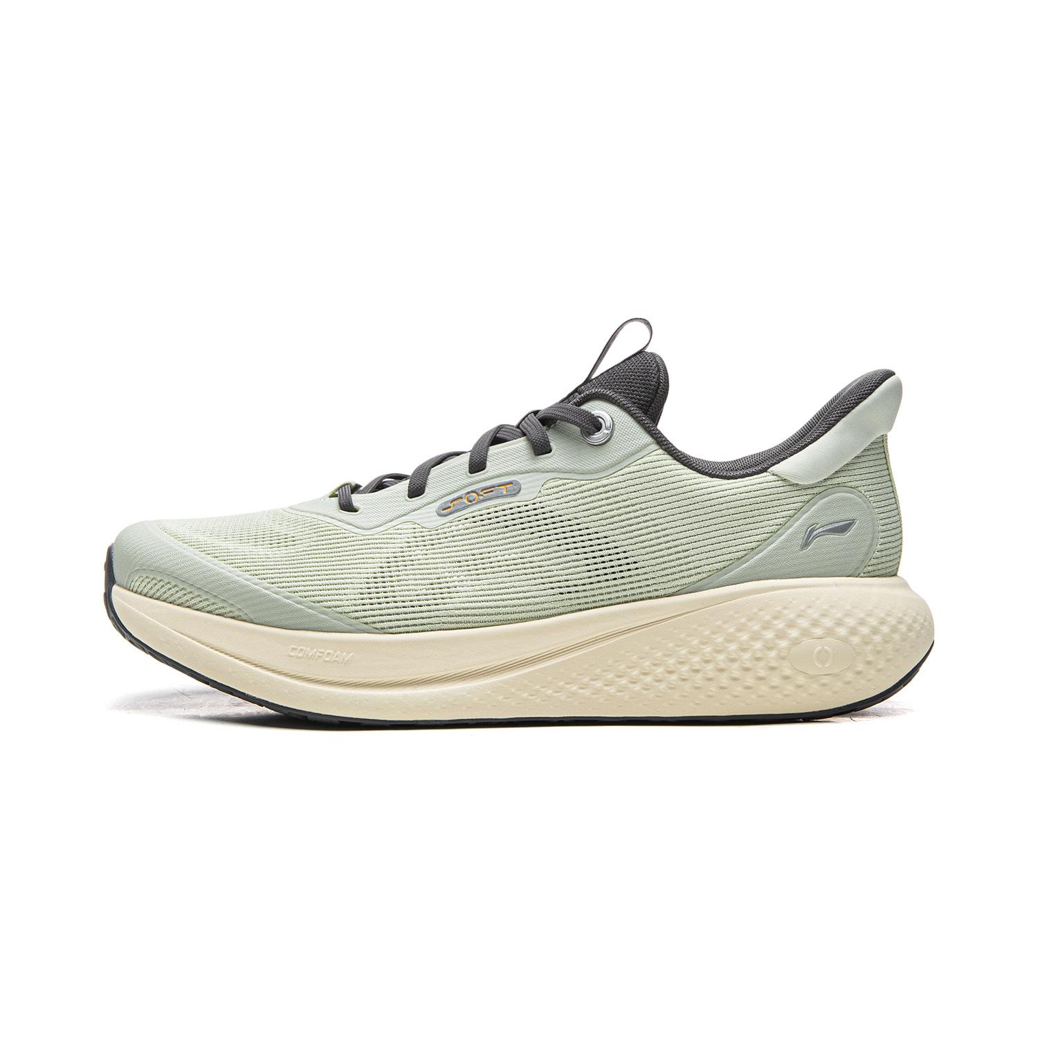 Li Ning SOFT GO 3 V2 Повседневная обувь Мужская Низкие Бело-зеленый Нефрит AGLW027-1 39