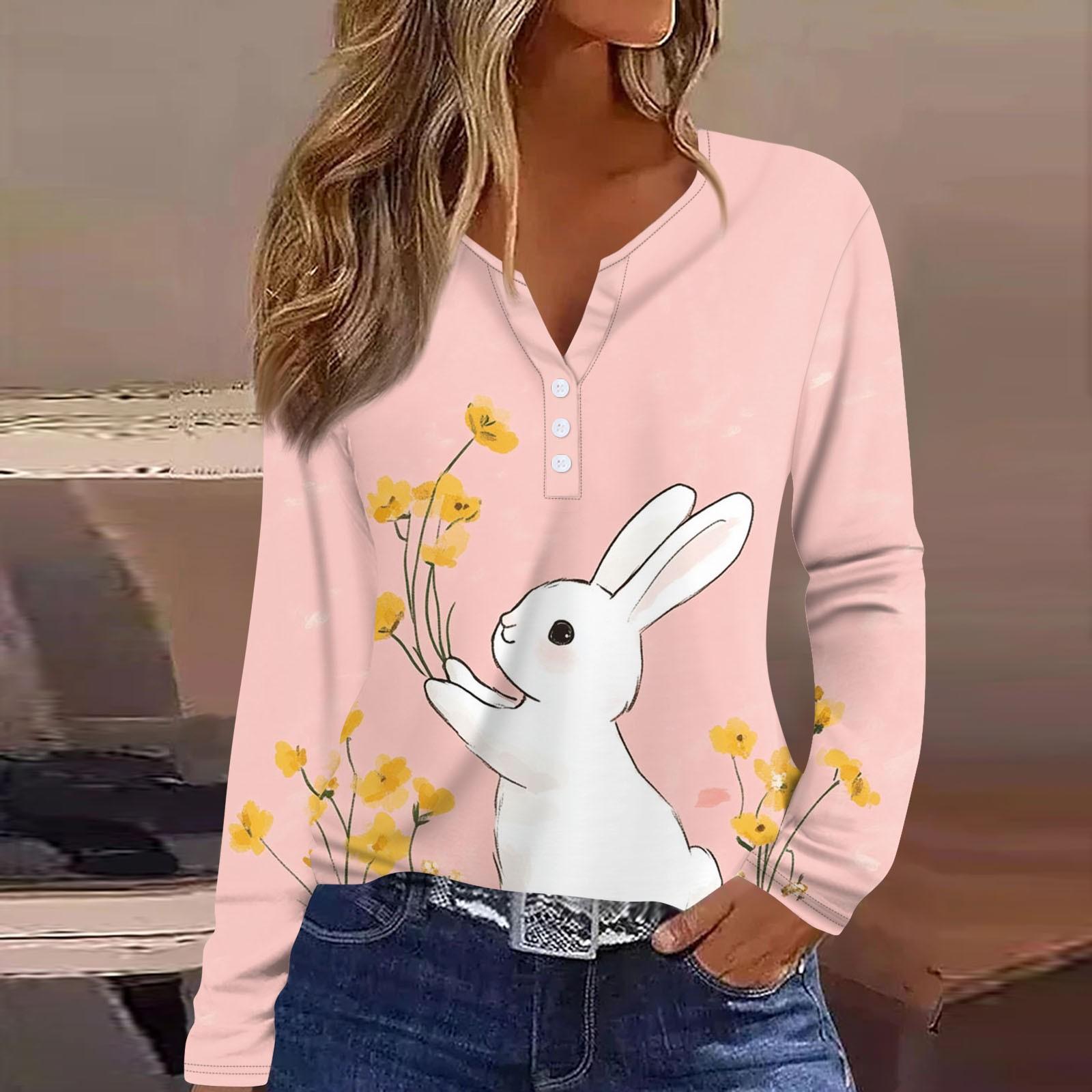 

Женская модная повседневная футболка с v-образным вырезом и длинным рукавом с принтом, топ на пуговицах XL хаки