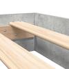 Bookshelf Bed Concrete Grey 75 x 190 cm Particleboard