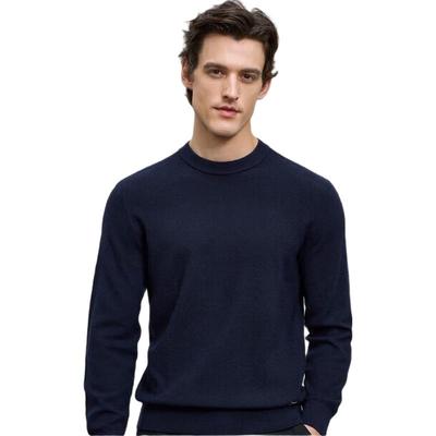 EMZ Erdos Herren Pullover 100% mercerisierte australische Wolle