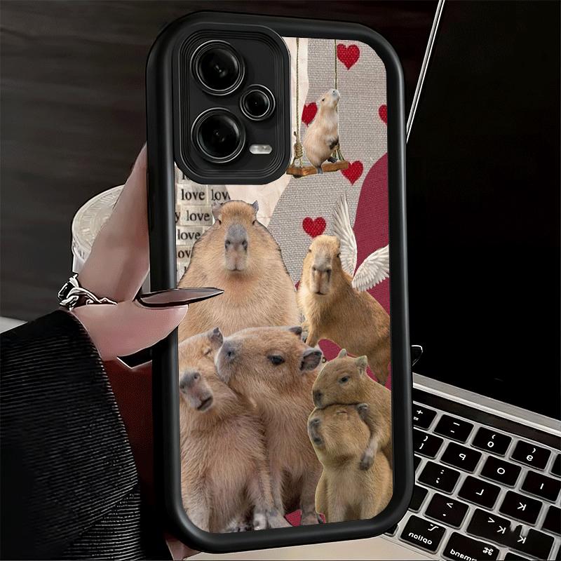 

Animal Capybara Cute Soft Phone Case for Xiaomi Redmi Note 15 14 13 12 11 Pro Plus 10S 11S 4G 11T 5G Shell Silicone Funda Redmi Note 14 Pro 4G