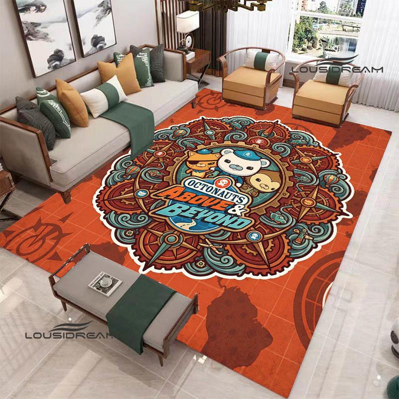 3D The-Octonauts cartoon printed carpet Living room bedroom non-slip carpets Yoga mat Outdoor carpet kawaii rug birthday gift