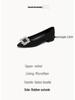 Weiwei Black Rhinestone Chunky Heel Pointed Toe Slip-On Flats for Women