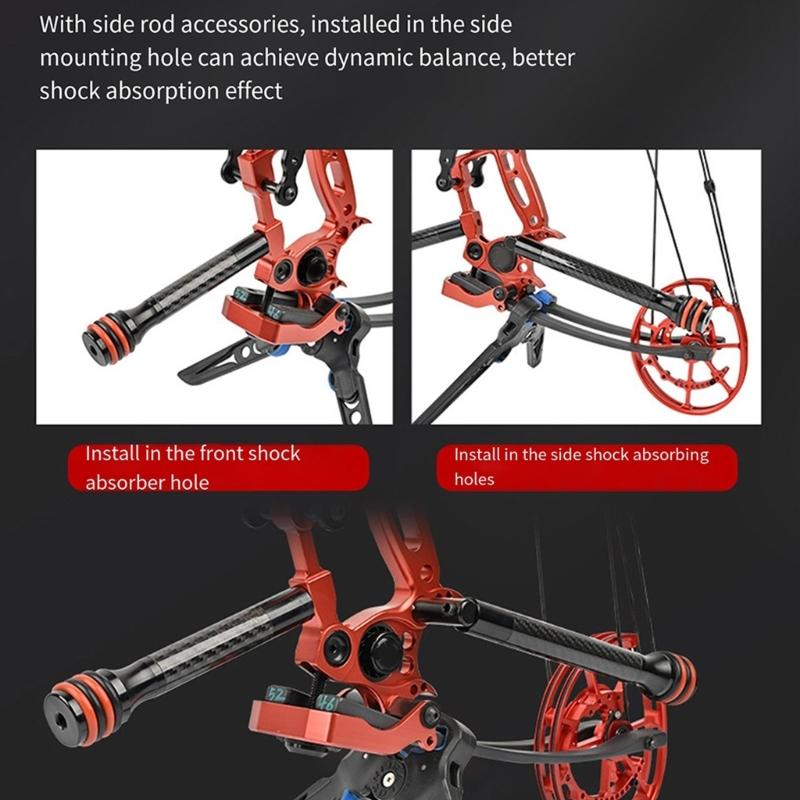 Carbon Stabilizer Balance Rod Compound Bows Stabilizer Rod Damping Rod Shock Absorption Shootings Accessories Enduring