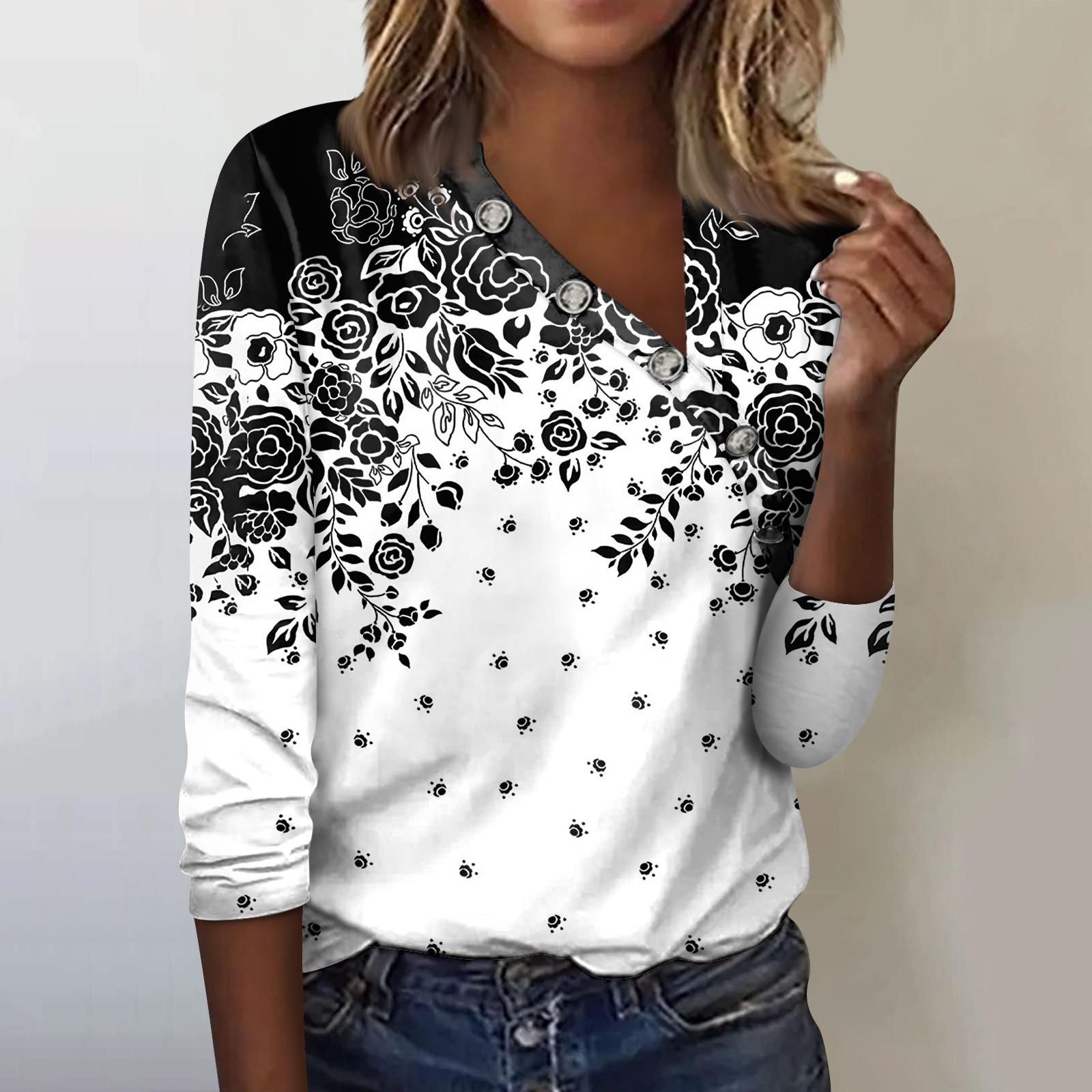 

Женские блузки, нарядные повседневные сексуальные модные плиссированные футболки с перекрестным вырезом и воротником на пуговицах, модная одежда, топы-туники, футболки, пуловеры, топы XXL серый