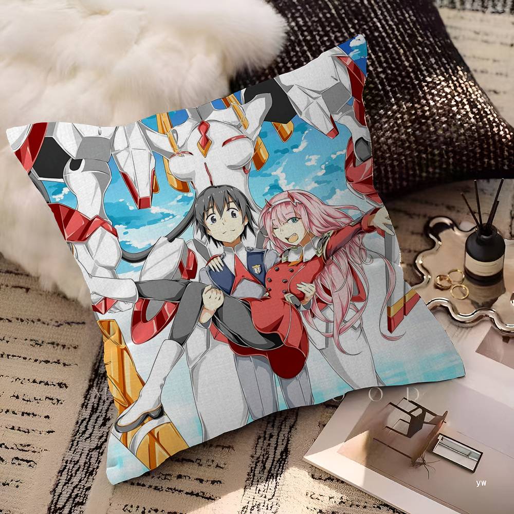 Darling In The Franxx Cartoon Pillow Cover For Bedroom Room And Living Room Sofa Decorative Cushion Cover