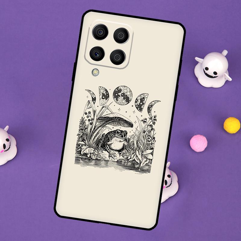 Cottagecore Frog Mushroom Moon Witchy Cover For Samsung Galaxy M20 M30s M33 M13 M23 M53 M15 M55 M31 M51 M14 M34 M54 M32 M52 Case