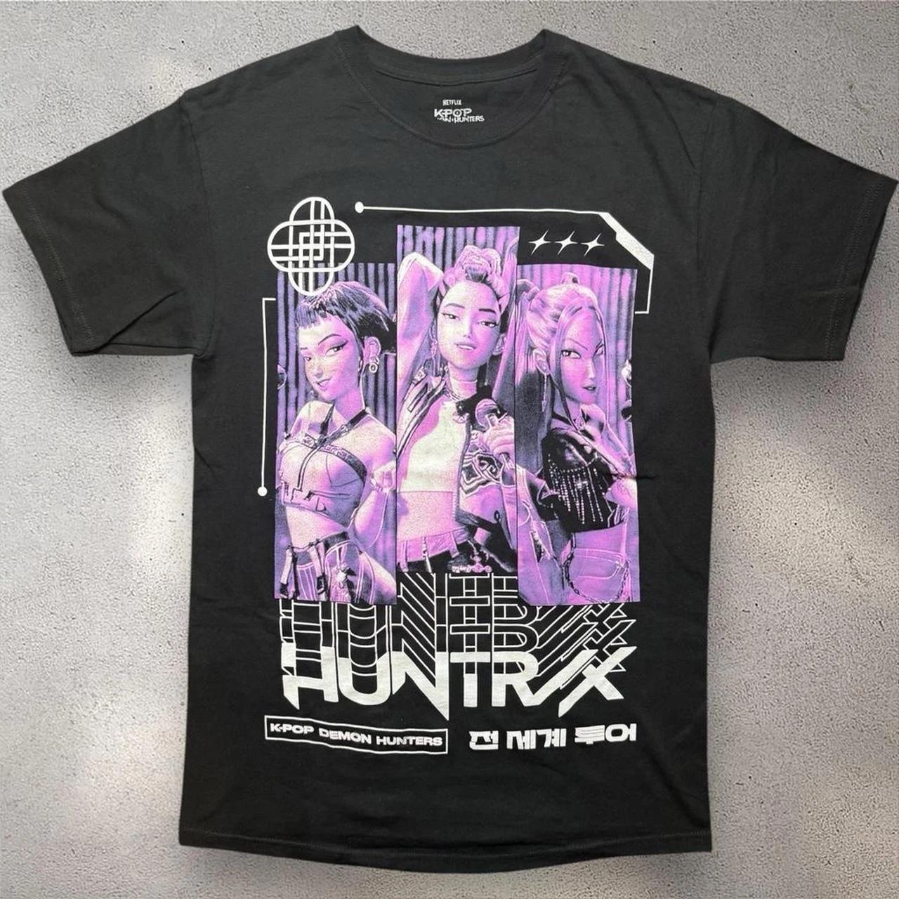 K-Pop Охотники на Демонов Huntrix Графическая футболка Аниме Рубашка Унисекс M S