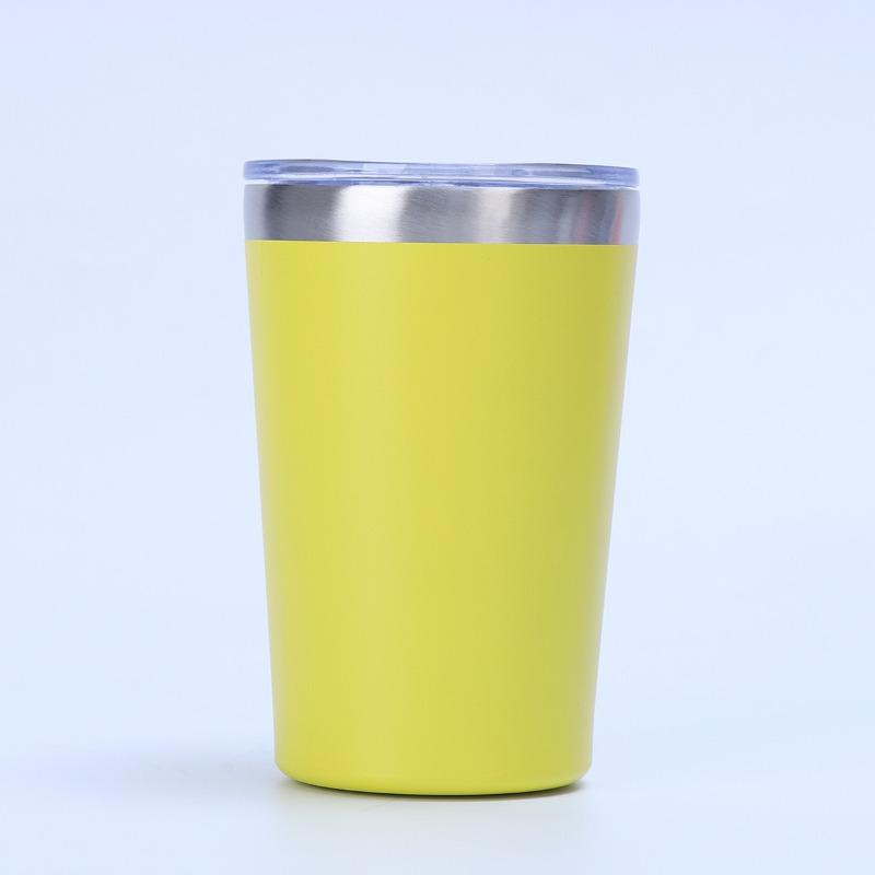Bunter 12oz Isolierter Becher, 304 Edelstahl Vakuumbecher, Auslaufsicherer Reisebecher mit Deckel für Auto & Kaffee