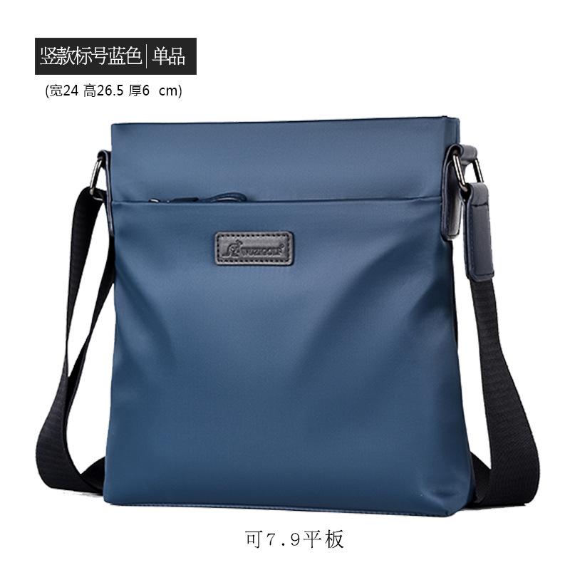 en s bag asual messenger bag Men s official document small backpack orean version usiness shoulder bag Men s xford cloth bag синий