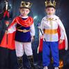Costum Pirat Copii Băieți Bucanier Prinț Cosplay Halloween Haine de Rege