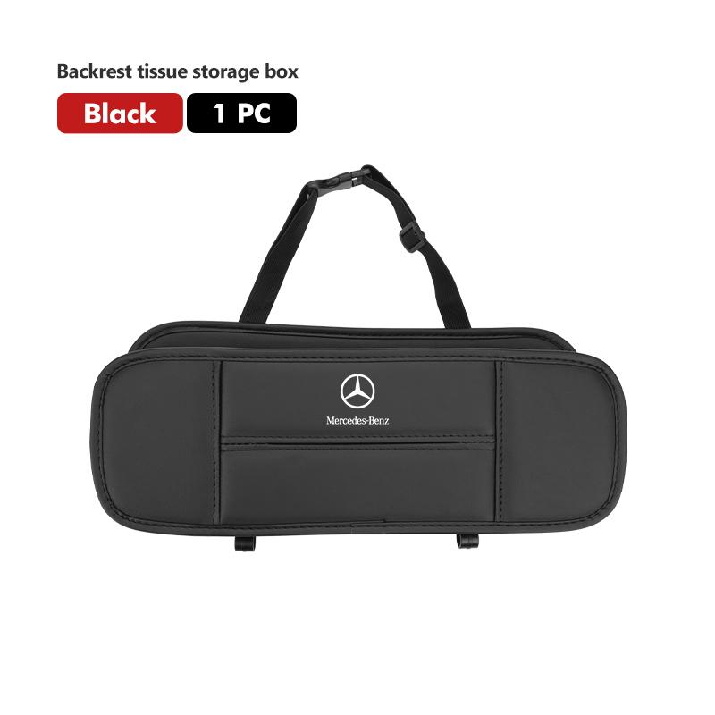 

Car Seat Back Storage Box Multifunctional Hook Tissue Box For Mercedes Benz AMG A C E S G Class W201 W210 W108 W204 W205 W203
