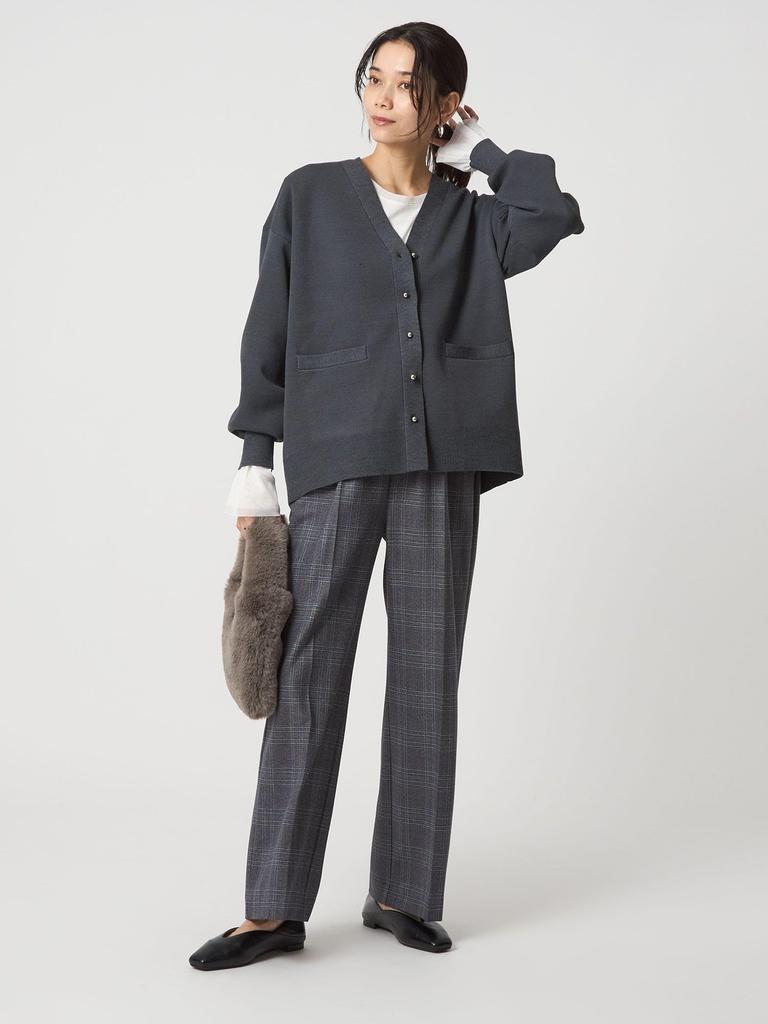 United Arrows Green Label Relaxing Washable Puff Knit Cardigan, 36281190960, 0300, OFF WHITE (03), FREE Shipping