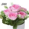 Flower Fake Plant Simulated Dinning Table Decor Artificial Pot Plastic Bedroom Imitation Potted for Home
