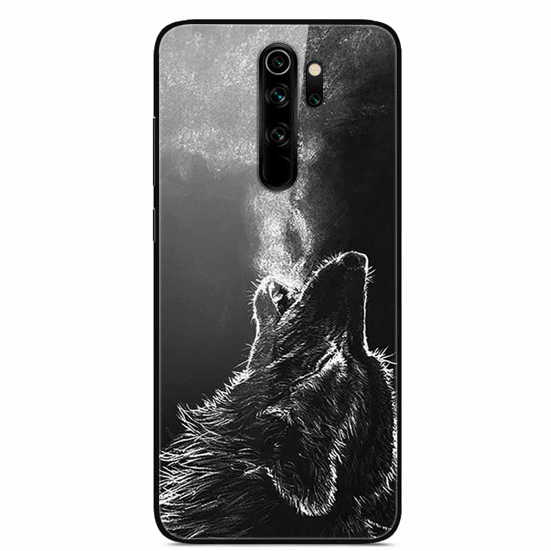For Xiaomi Redmi Note 8 Pro Case Tempered Glass Fashion Lovely Phone Cases for Redmi Note 8 8T Note8 8Pro Back Cover Funda Coque
