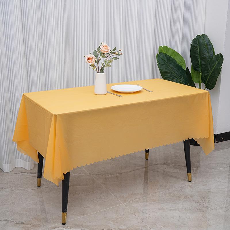 Simple Checkered Lace Tablecloth Kitchen Dining Table Waterproof Oil Proof Table Cloth Party Decoration Kitchen Linens