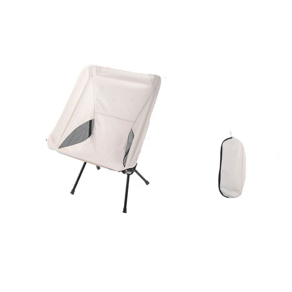 Collapsible Fishing Folding Chair Backrest Hiking Picnic Seat Comfortable Moon Chair Outdoor