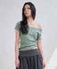 DEARSTALKER D. Basic Stripe Off-Shoulder T - 3 Color