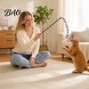 Scratch-resistant Cat Toy Funny Stick Toy, Toys for Indoor Cats, Interactive Engagement Teaser Wand, Plush Kitten Toys, Play Exercise Tail