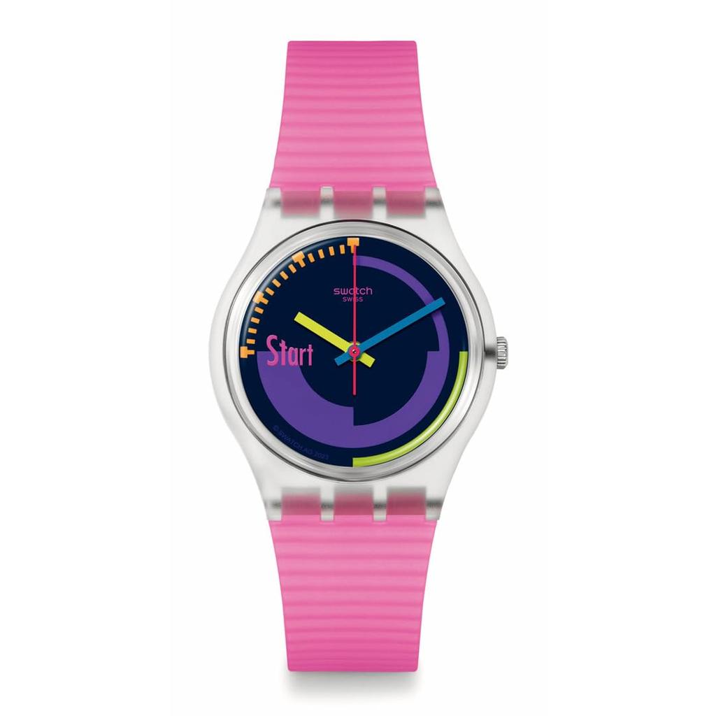 Swatch Neon Pink Podium Watch, SO28K111, Pink