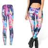 Stylish Cross-border Women's Nine-point Leggings With High Elasticity And 3d Print Design For A Perfect Fit