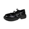 2025 New Spring and Summer Single Shoes, Women's Uniform Student Solid Color Mary Jane White Small Leather Shoes