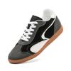 Fashion Inner Height Increase 5-7 Soft-Soled German Training Shoes Retro Splicing Leather Couple Board Shoes Platform Sports Casual Shoes