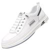 % Soft Leather Men's Shoes Leather Shoes British Classic Breathable Deodorant White Casual Shoes Soft Sole Soft Surface