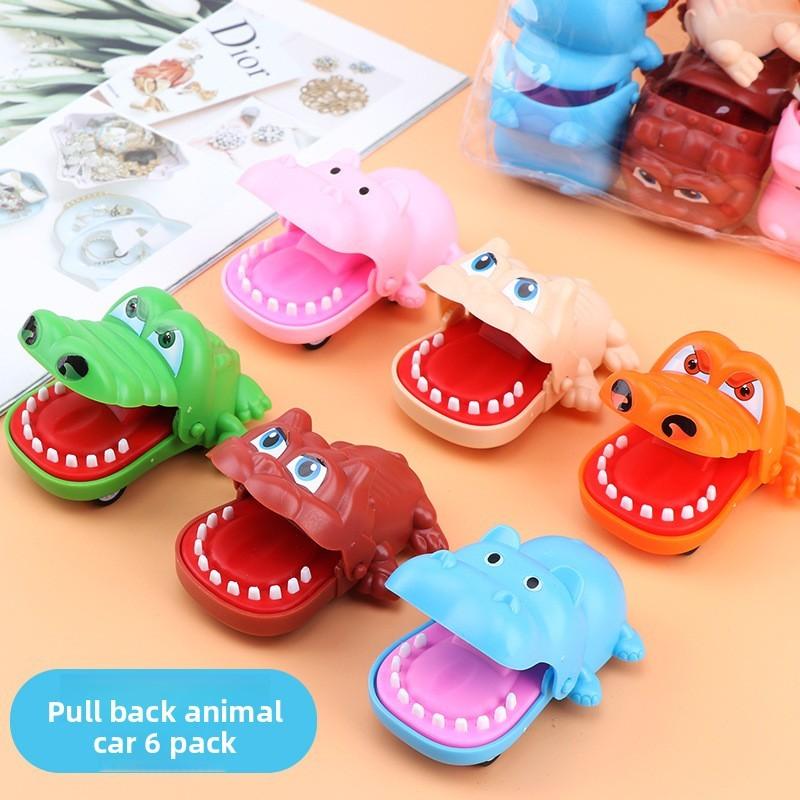 Childrens Pull Back Fire Truck And Engineering Vehicle Set With Cartoon Animal Design For Boys Playroom