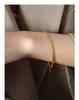 18K Gold Titanium Steel Versatile Bracelet for Women - Non-fading, Sweet Girl Chain