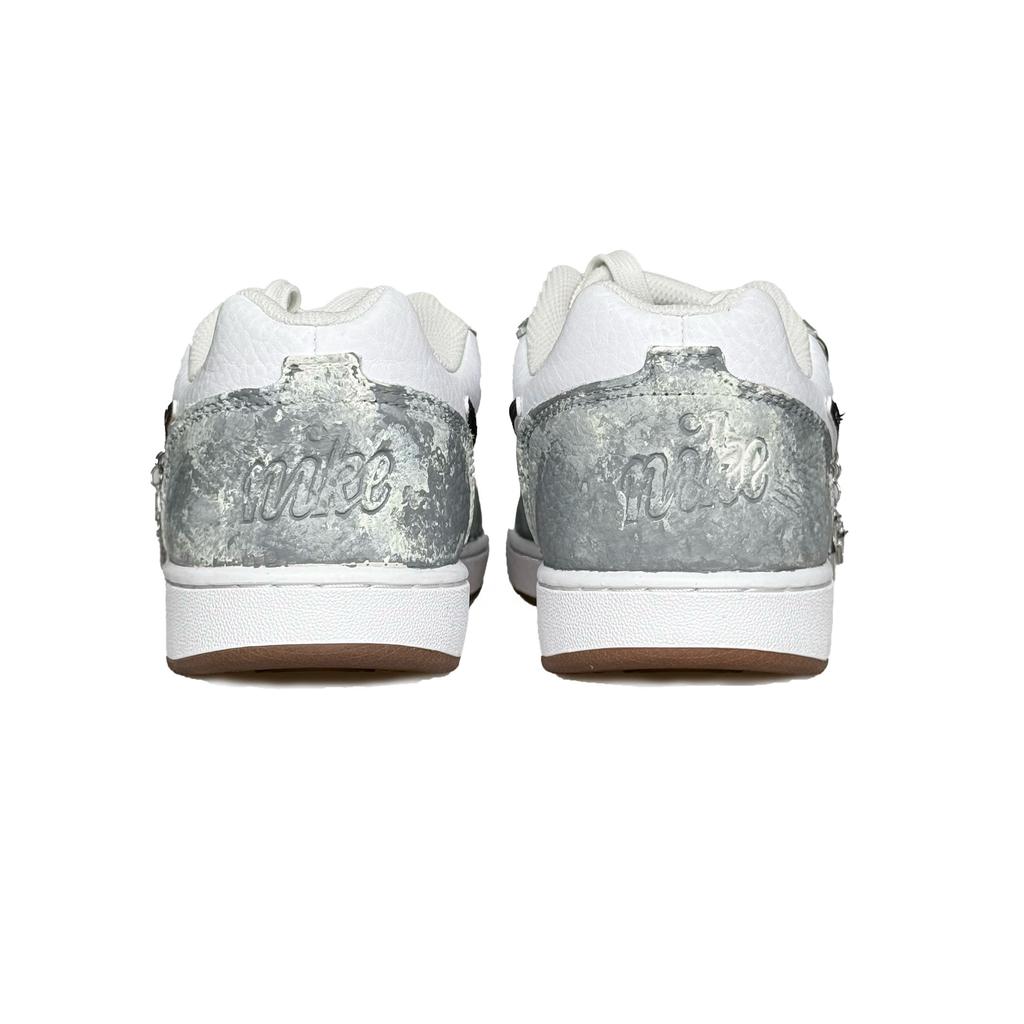 Nike EBERNON Ink Dot, Planet Fall Coverage Abrasion Resistant Low Top Skateboard Shoes Unisex Meteorite Gray IM3370-121(Team924-)
