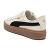 (WMNS) PUMA Basket Platform Canvas 'Beige Black' Women's 399251-01