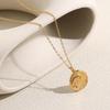 MamacitaSlay 316L Stainless Steel Great Wave Pendant Necklace 18K Gold Plated Waterproof Jewelry For Women Trendy Necklace
