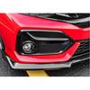 Exterior Fog Light Lamp Strip Trim For Honda Civic 10th 19-2021 ABS Carbon Fiber