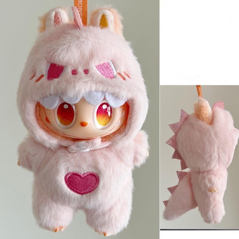 Pour les vêtements de poupée Labubu 15/17cm Tenue Dinosaure Petit démon Ailes d'Ange Pour Ropa labubu vêtements Accessoires