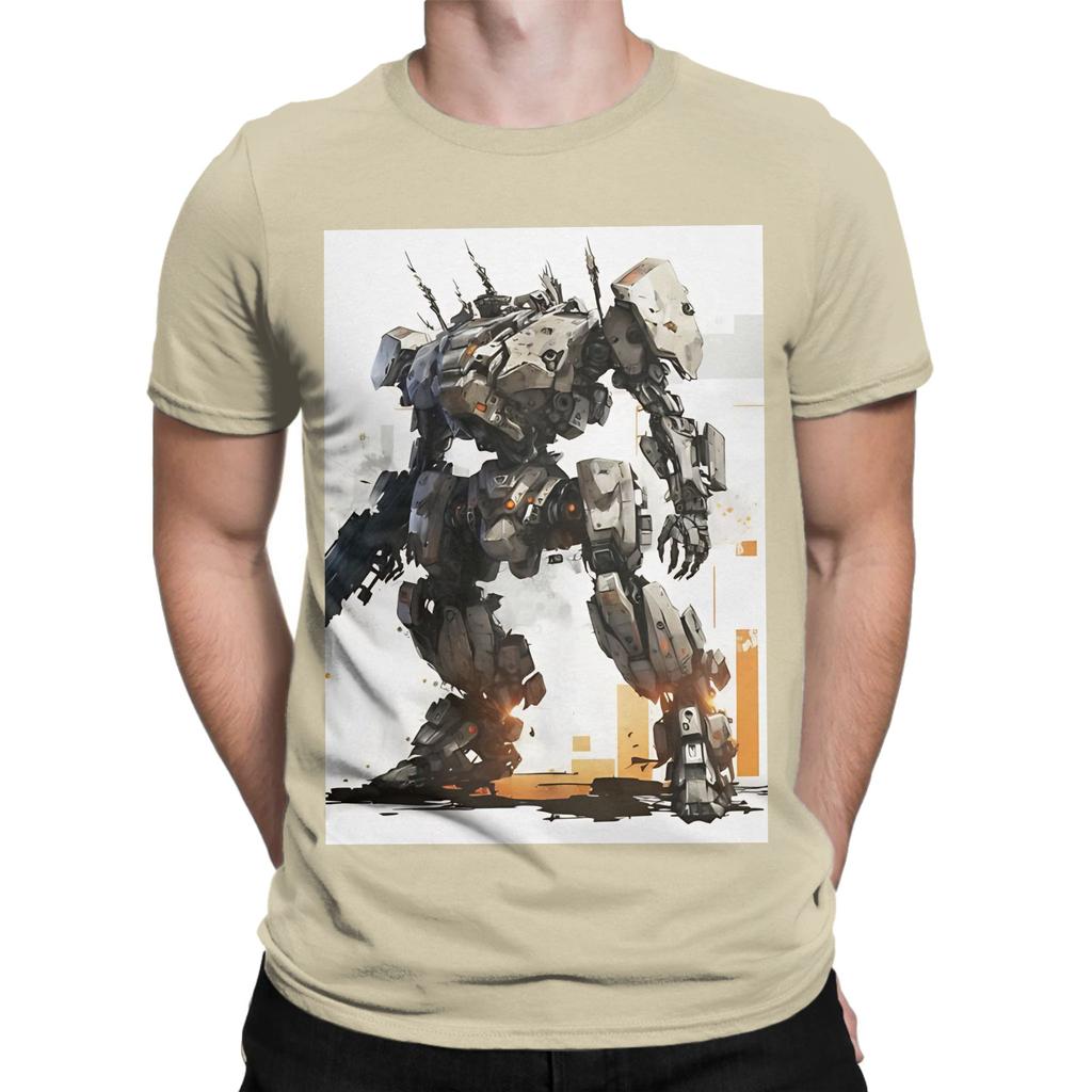Armored Core wit Nieuwigheid 100% Katoen T-shirt Armored Core Tops T-shirts Voor Unisex